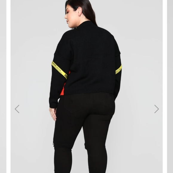 FashionNova Youve Been Warned Sweater Women 1X NWT - Picture 11 of 13